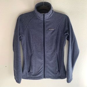 COLUMBIA Fleece Zip Up Blue Size XS